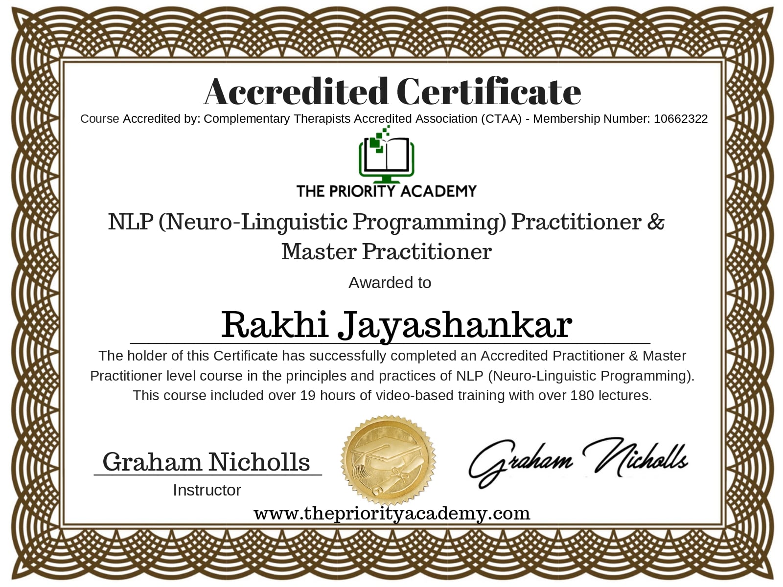 NLP Practitioner Rakhi