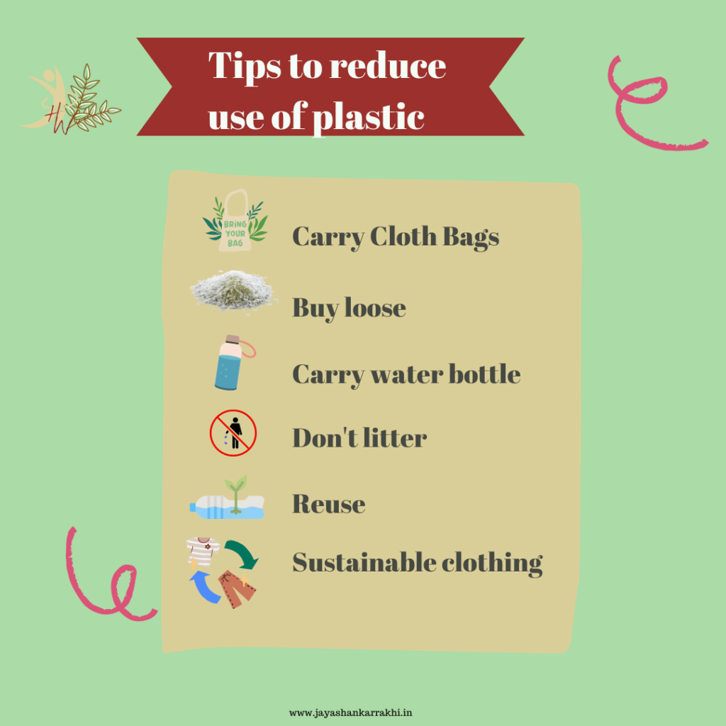 Reduce plastic pollution